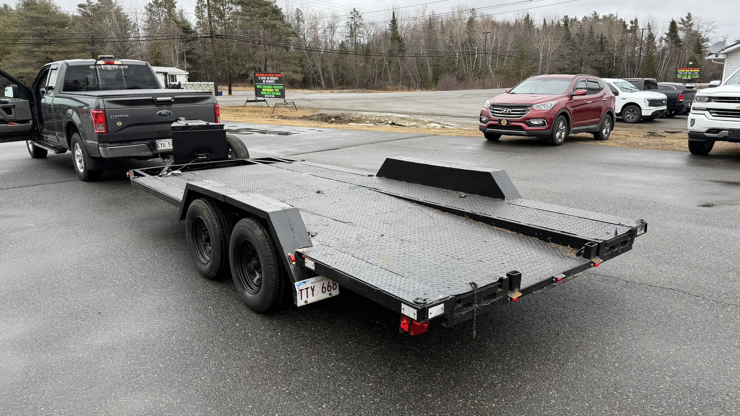 HOMEMADE CAR TRAILER